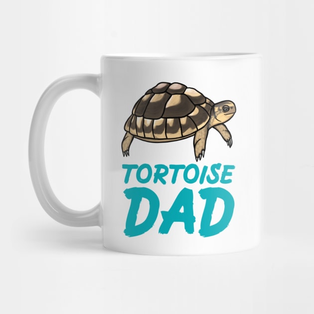 Tortoise Dad, Blue, for Tortoise Lovers by Mochi Merch